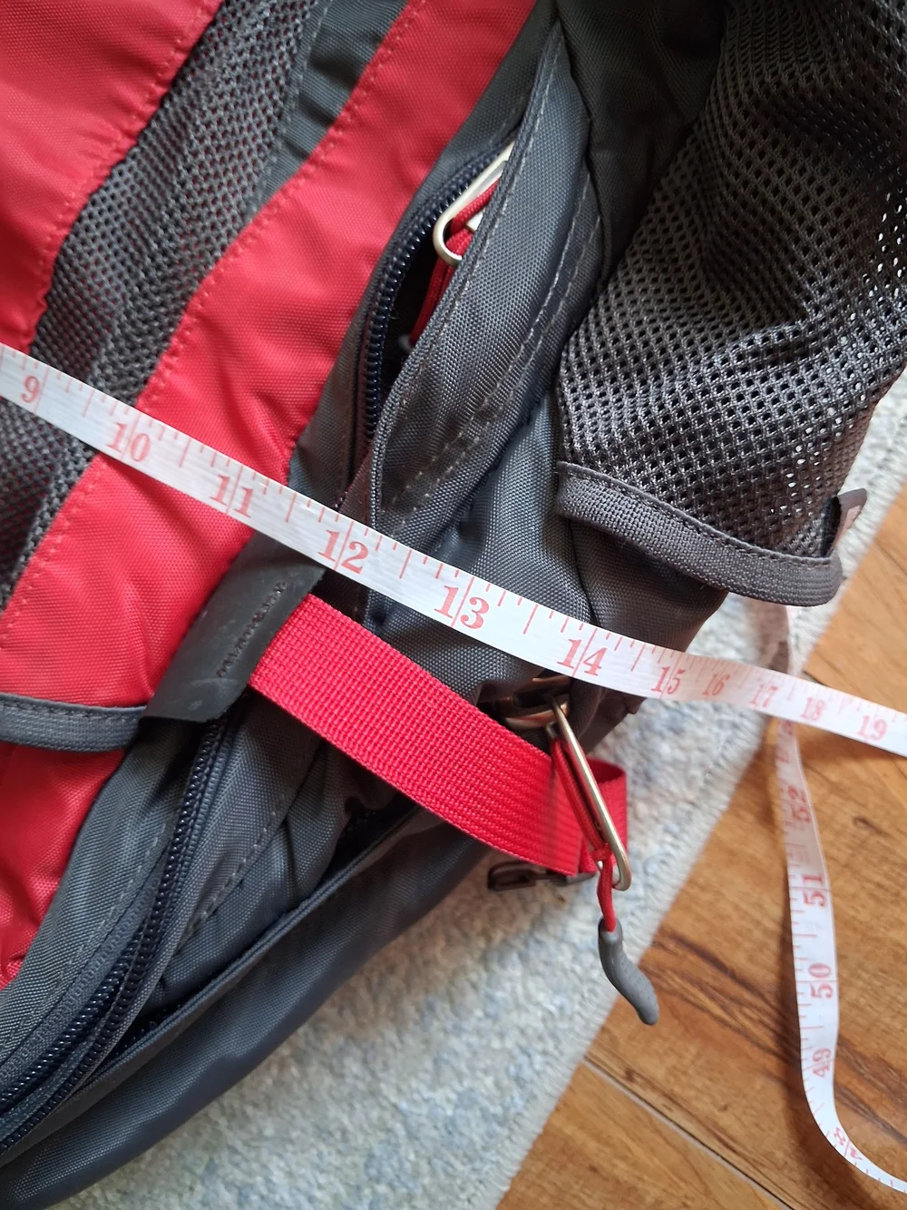 The North Face Red & Gray Recon Backpack Gorpcore